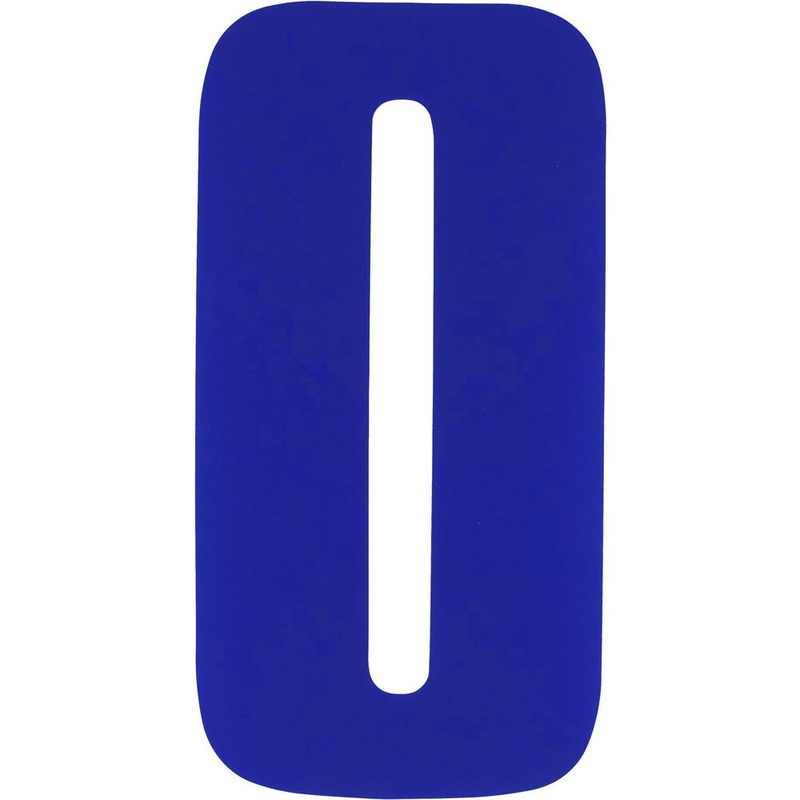 Bike It Race Numbers #0 Decal Blue