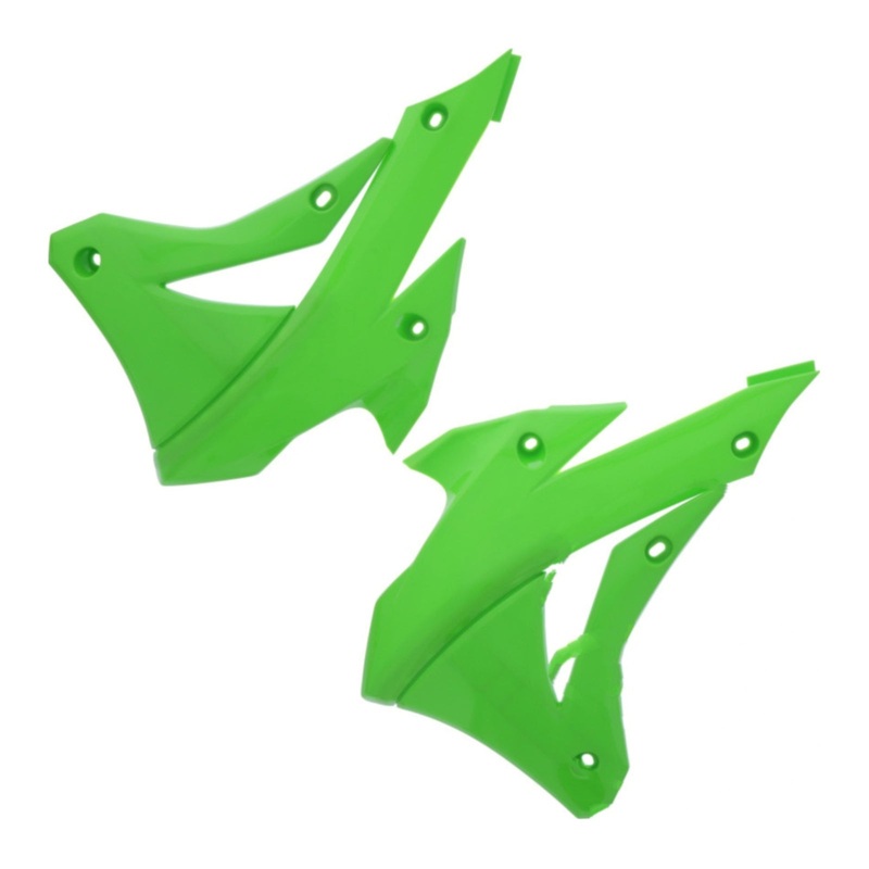 Polisport Radiator Scoops Kawasaki KX85/100/112 ’14- Green / Green