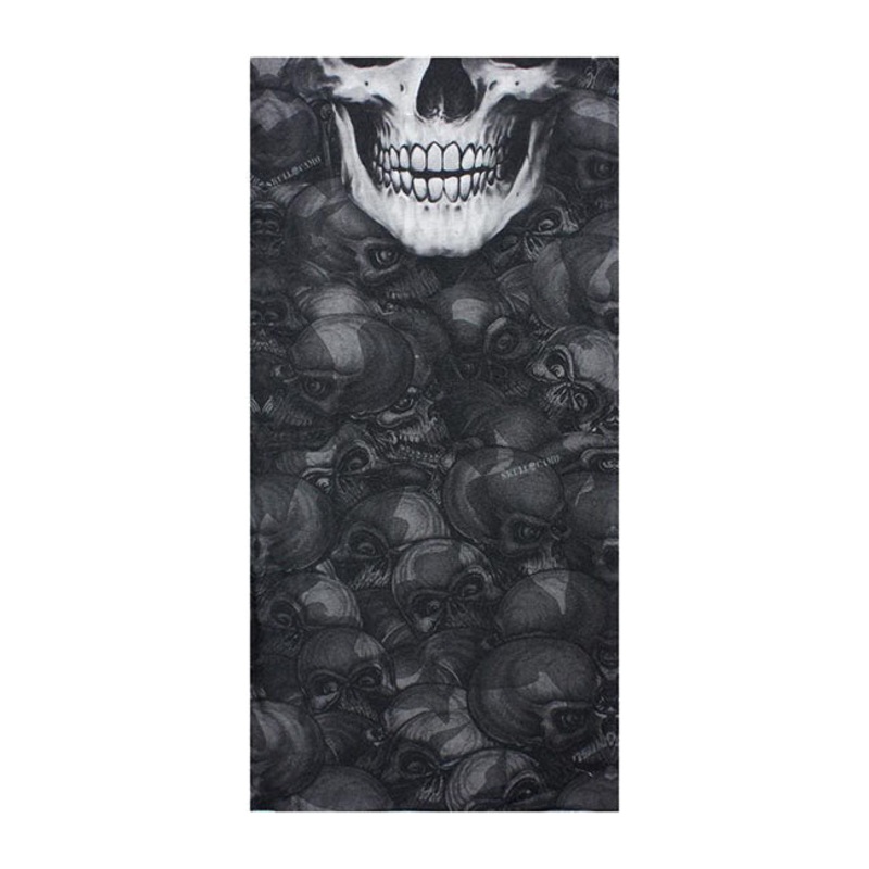 Lethal Threat Black Skull Tubular Mask Bandana