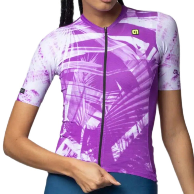 Ale Clothing Palm PR-E Ladies Short Sleeves Cycle Jersey Purple
