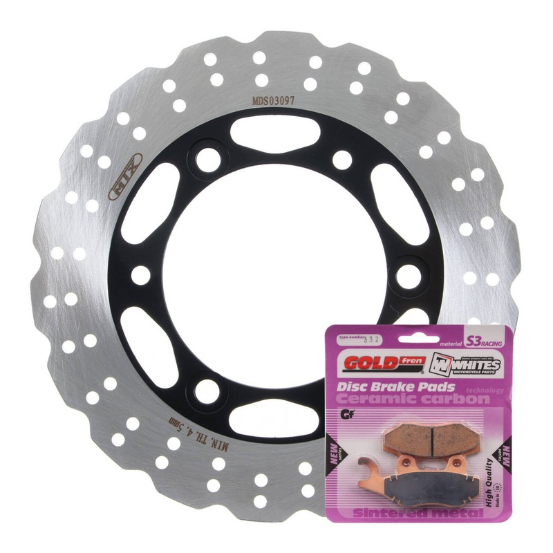 Brake Disc & Pad Rear Kit – Kawasaki EX300 Ninja ’13-’17 – Wave