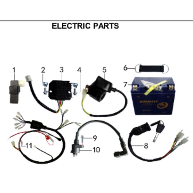 Key Switch – 150DH & 230DH Gas Dirt Bike