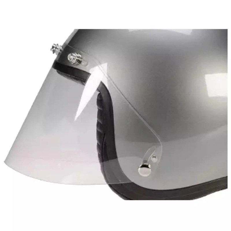 Davida BHV Wrapround 5 Press Studs Visor Clear For Jet Helmets