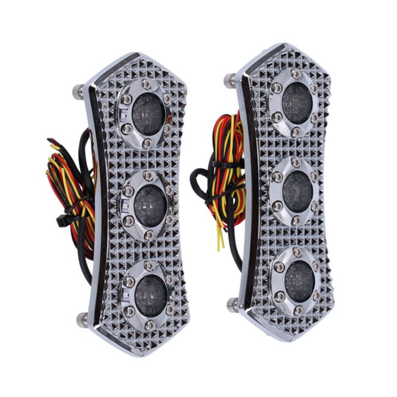 Vity”S Design, Diamond Led 3 1 Taillight Set. Chrome