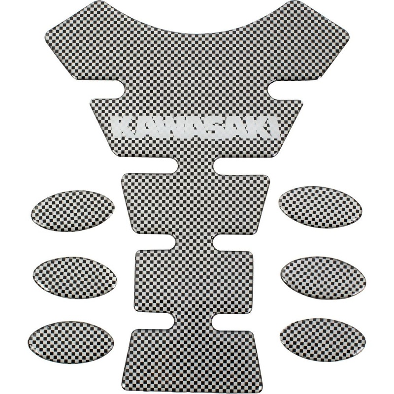 Bike It Carbon Effect Logo Spine Tank Pad – Kawasaki