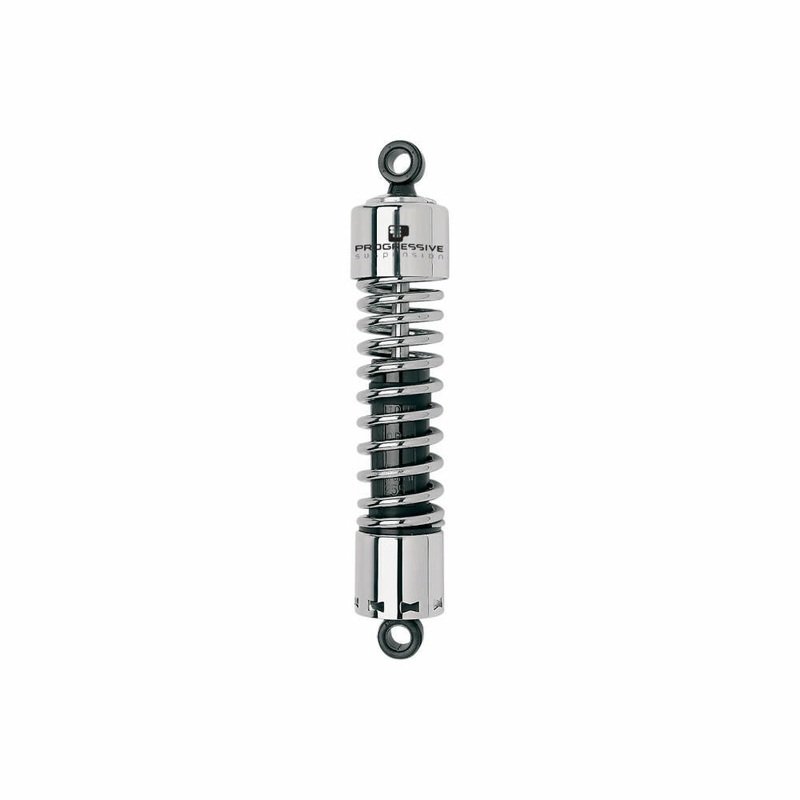 Progressive Suspension – 412 Series 13″ Shocks – Harley Sportster and Big Twin 1977-2006 – Chrome