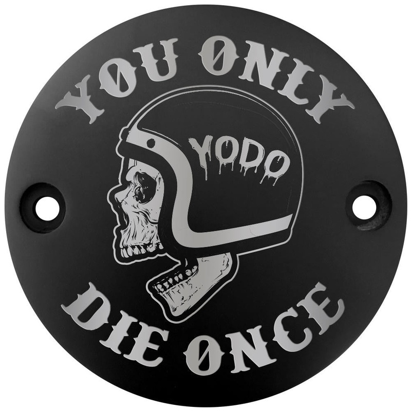 Harley Points Cover – You Only Die Once – Black