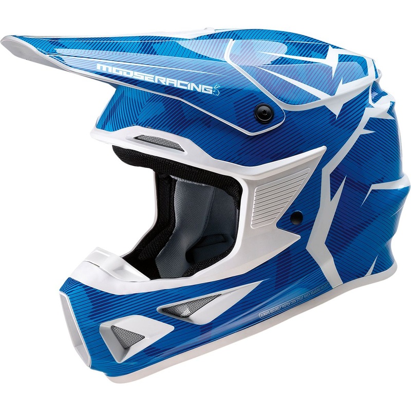 Moose Racing FI Agroid Camo MIPS Blue / White