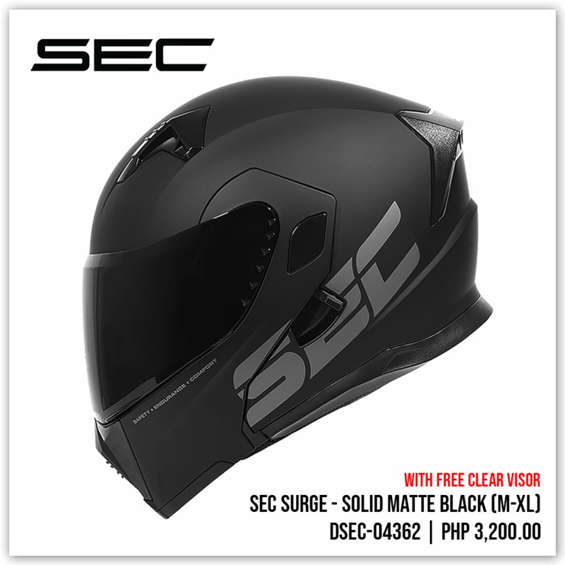 SEC Surge – Solid Matte Black