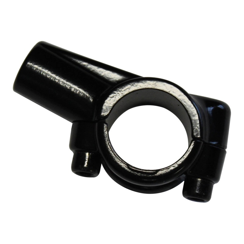 Whites Left Bracket 2-piece (Mirror Mount Only) – Black, for 10mm mirrors