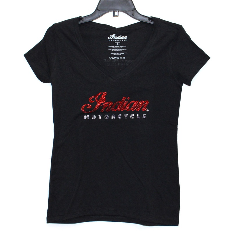 WOMEN BLACK BLING ORANGE COUNTY DEALER TEE