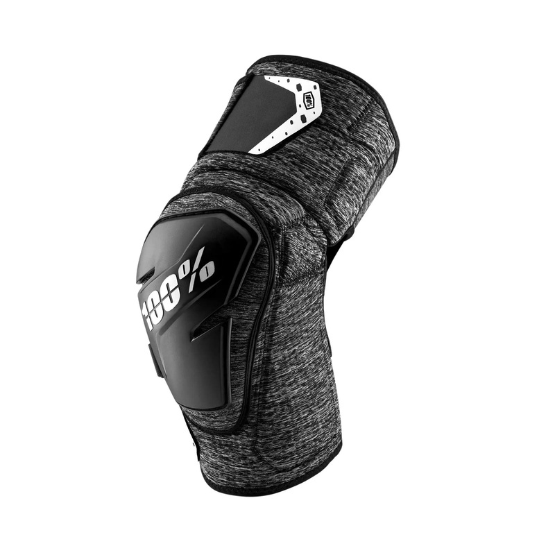 100% Fortis Knee Guards Grey Heather / Black