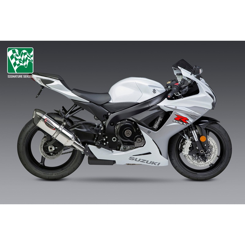 GSX-R600/750 11-24 ALPHA Stainless Slip-On Exhaust, w/ Stainless Muffler