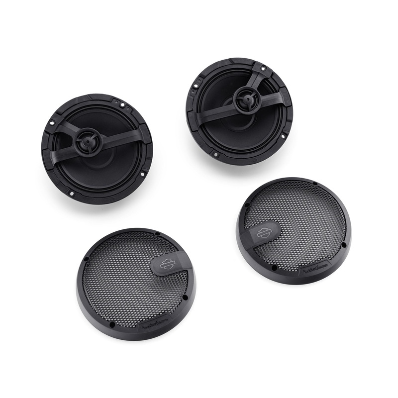 Harley-Davidson 76000984 Harley-Davidson Audio powered by Rockford Fosgate Stage I Tour-Pak / Air Cooled Lower Speakers