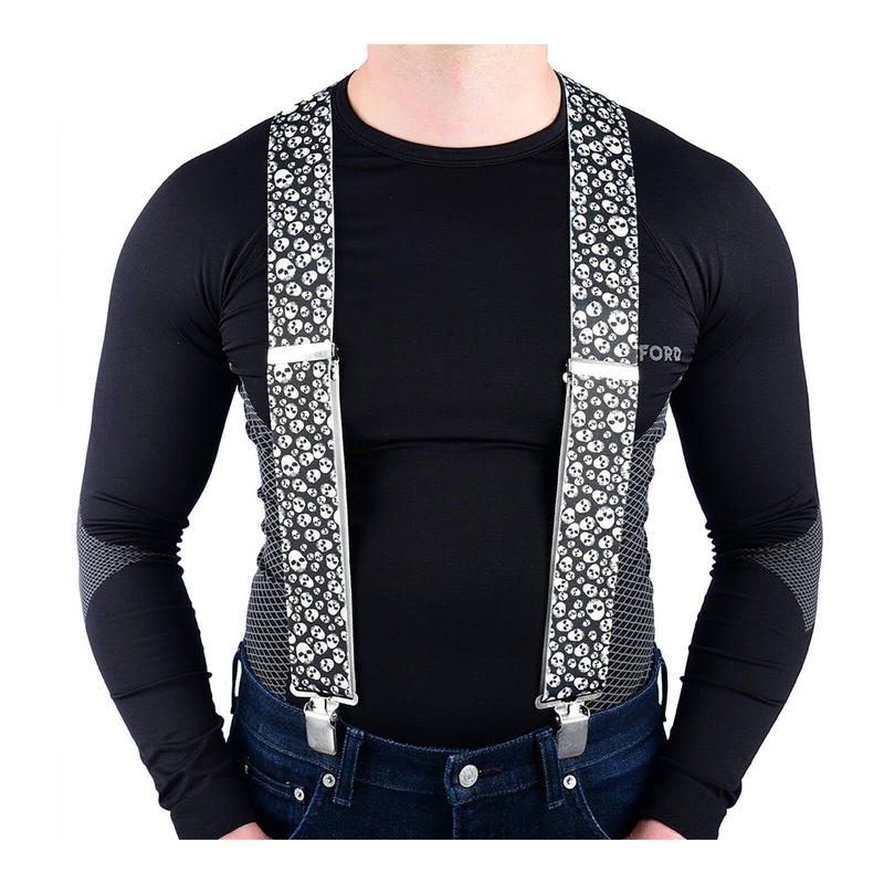 Oxford Riggers Braces – Skulls