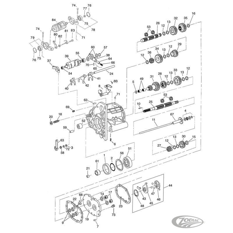Transmission Parts for 1994-2006 5 Speed Big Twin