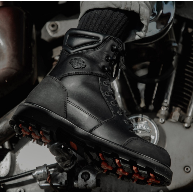 Harley Davidson Brockman CE Black Waterproof Riding Boots D97226