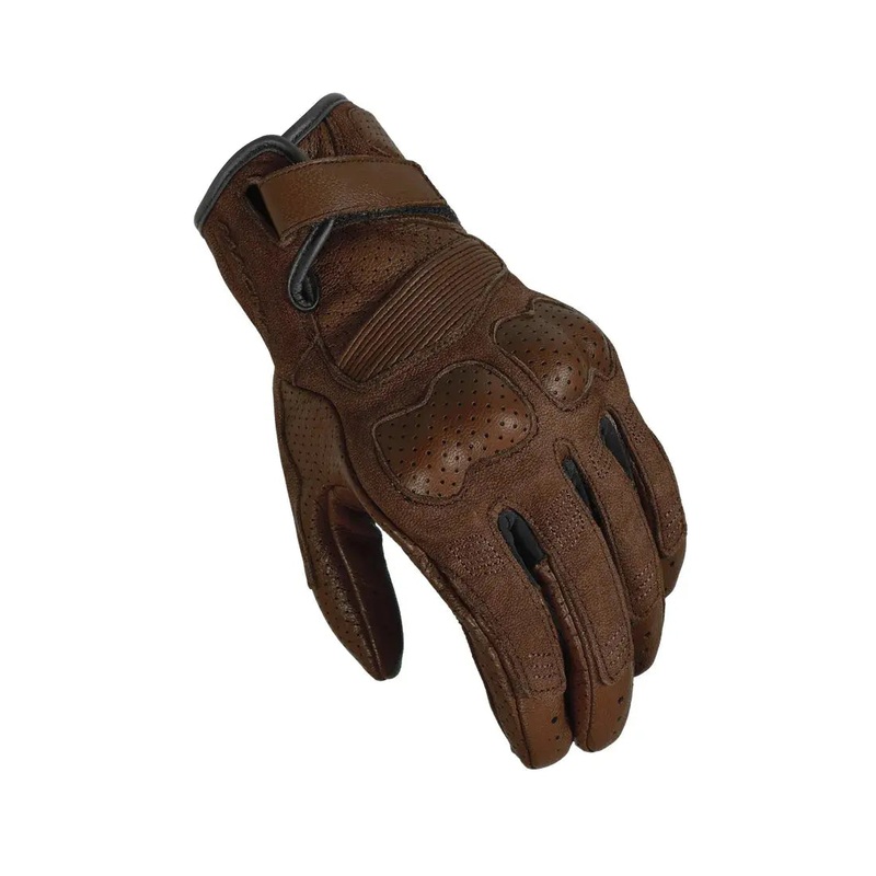 Macna Bold Leather Gloves Dark Brown