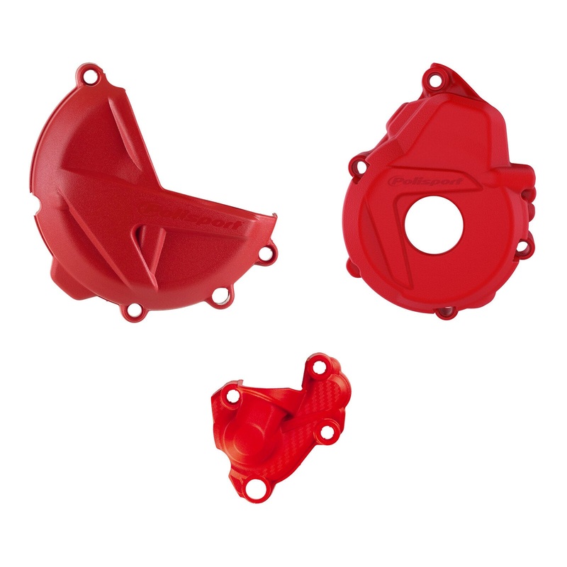 Polisport Kit Clutch and Ignition Cover Gasgas 250/350 (’21>) – Red