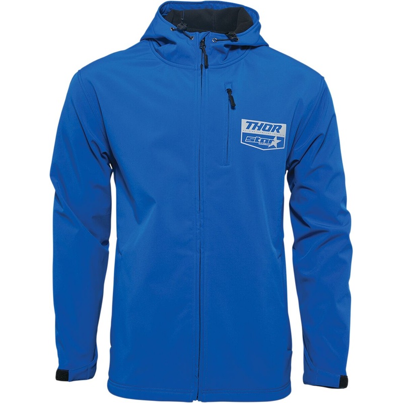 Thor Star Soft Shell Hooded Casual Jacket Blue