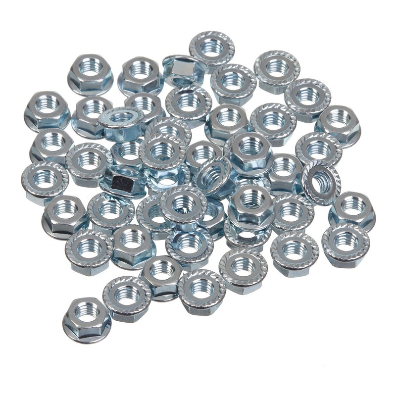 Whites Nut Flange – 6 x 1.0mm (50 Pack)
