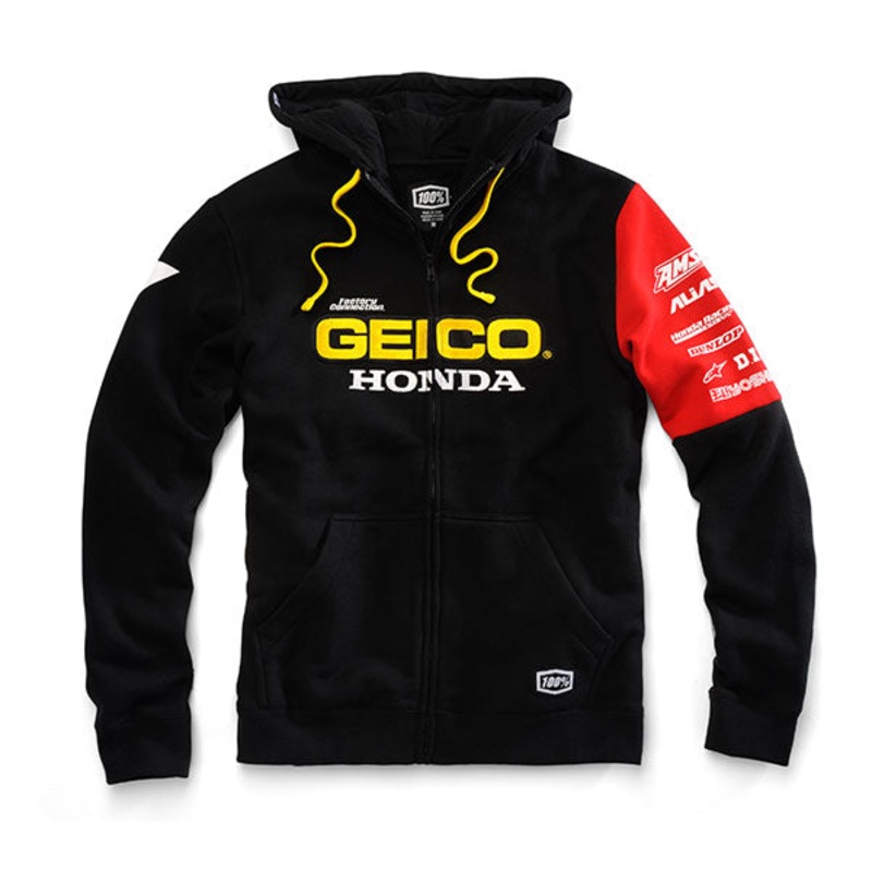 100% – Geico/Honda Factory Hooded Sweatshirt