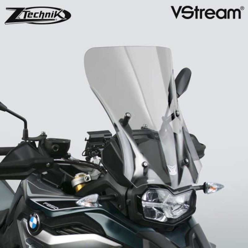 BMW F850GS Windscreen V-stream Windshield ZTechnik Z2378 Light Tint Sport Touring Screen 2019 Up
