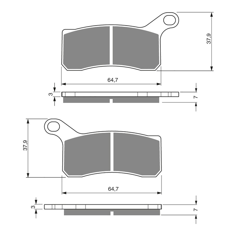 GOLDfren Brake Pads Off-Road Racing GF261 – K5 ( PR402 )