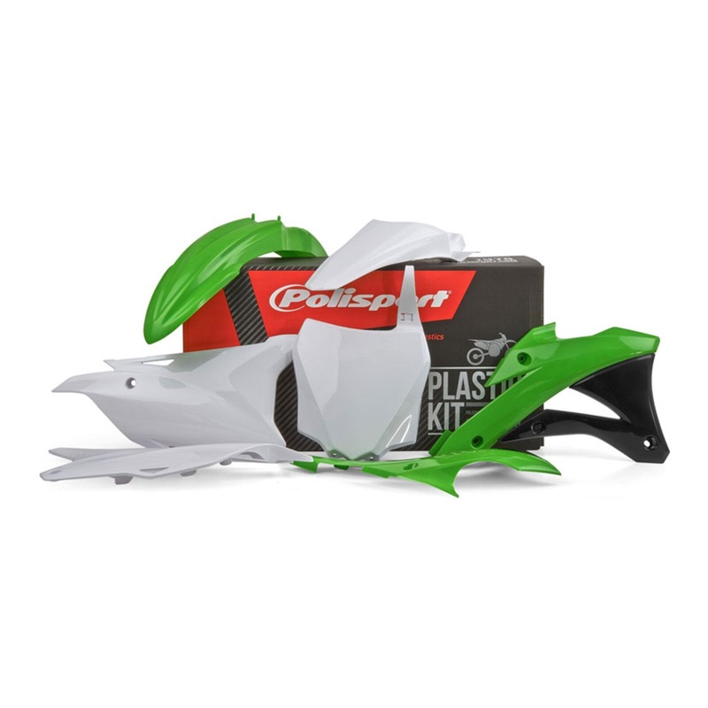 Polisport Kit Kawasaki KX85 ’14-’16 (’14-’15 White R/Guard ) ’05 Green/White