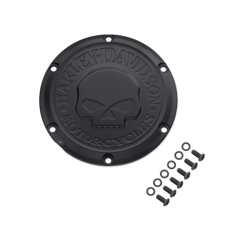 Harley Davidson 25700744 Willie G Skull Derby Cover KIT,CVR/SLG,CL CVR,WILLIE G SKULL,BLK