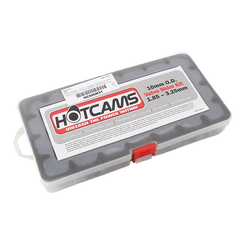 HOT CAM SHIM KIT 10.00mm (1.85mm-3.25mm in .05mm – 3 ea)