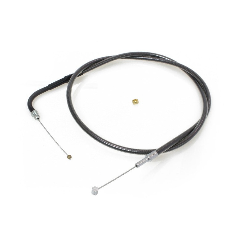 36-3/4in. Throttle Cable – Black Pearl. Fits Big Twin 1996-2017.