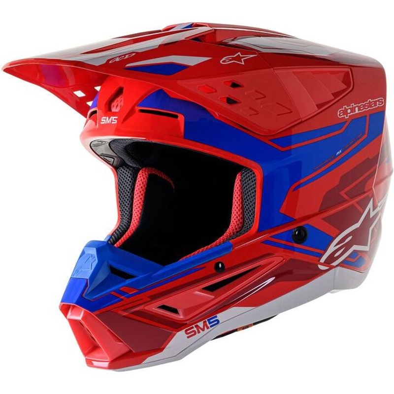 Alpinestars Supertech M5 Action 2 MX Gloss Red / Blue