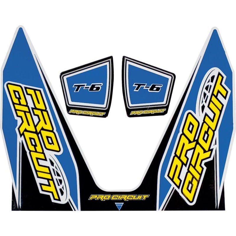 Pro Circuit T-6 Exhaust Decals Blue