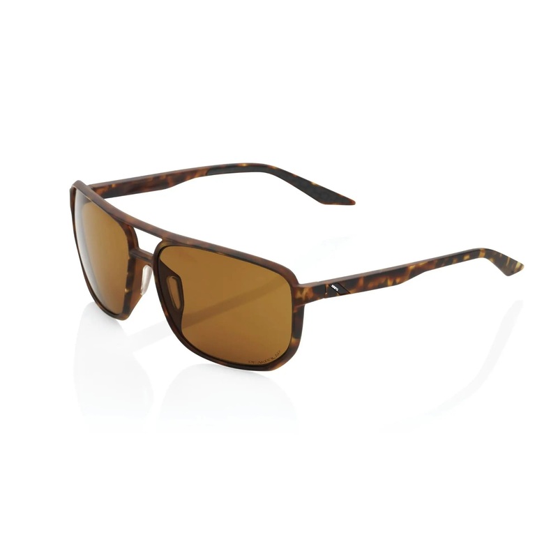 100% Konnor Glasses Soft Tact Havana / Bronze PeakPolar Lens