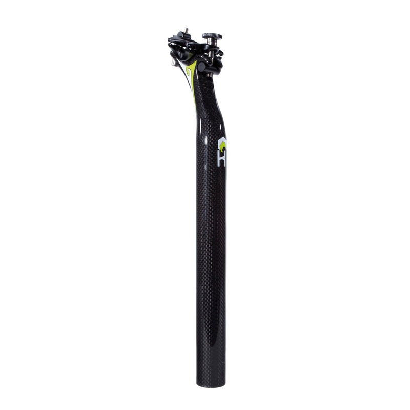 Keirin Seatpost 31.6×350 Monocoque 3K Carbon Micro-Adjust