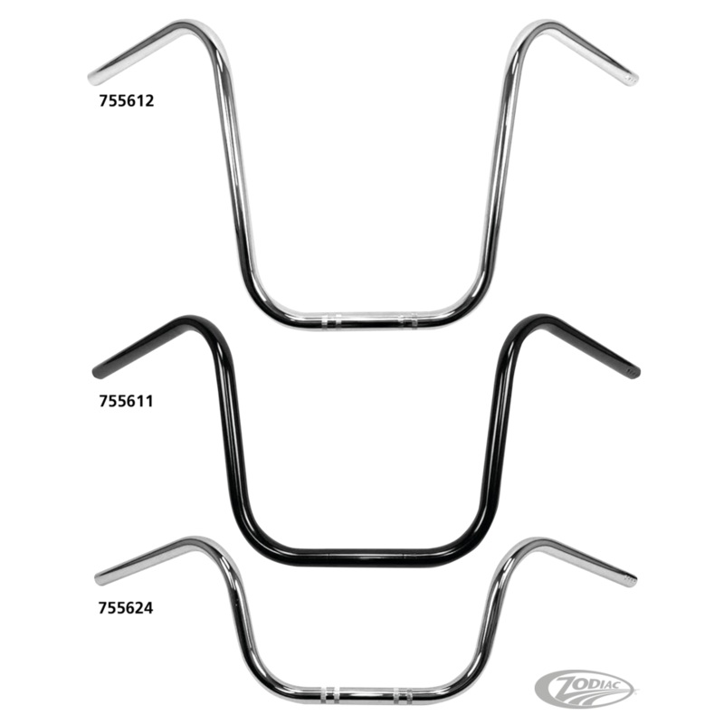 Westland Customs 7/8” (22mm) Diameter Ape Hanger Handlebars