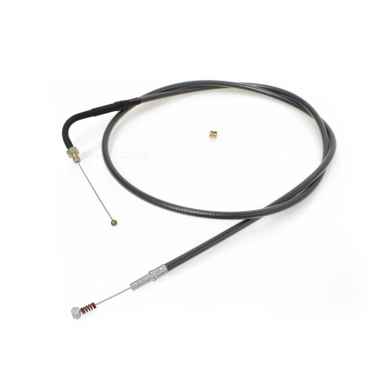 41-1/2in. Idle Cable – Black Pearl. Fits Big Twin 1990-1995.