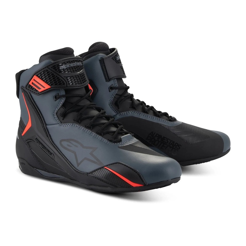 Alpinestars Faster-4 Shoes Black / Grey / Fluo Red