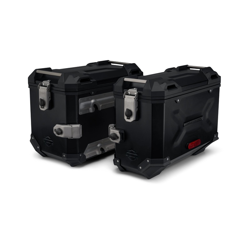 Harley Davidson 90202088 Aluminum Side Cases KIT,S-BAG,ALUMINUM,BLACK