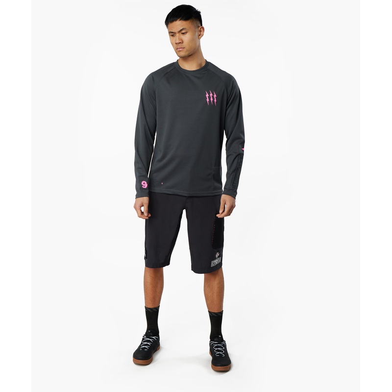 Long Sleeve Mountain Bike Jersey – Grey