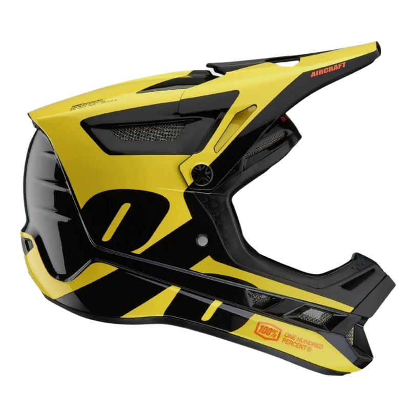 100% Aircraft Composite Cycle Helmet LTD Neon Yellow