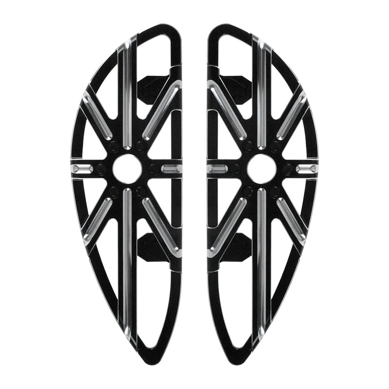 CNC Stretched Harley Rider Footboards Fit ’86-’25 Touring ’86-’17 Softail | Mactions