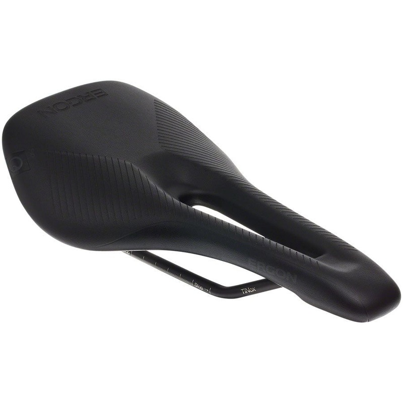 Ergon SR Pro Women’s Saddle – Titanox Rails – Black – Small/Medium