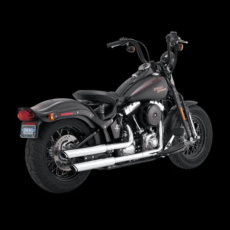 Vance & Hines 16841 Harley-Davidson softail exhaust mufflers  Twin Slash 3” 2007-2016 Softail