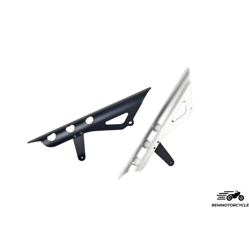 Black or aluminum gray chain guard for Triumph 400X