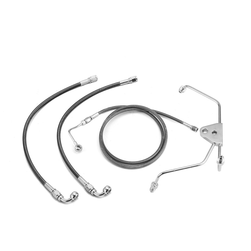2009-2013 Harley Touring Electra Glide/Road King/Road Glide ABS Models Extended Length ABS Hydraulic Front Brake Line Kit
