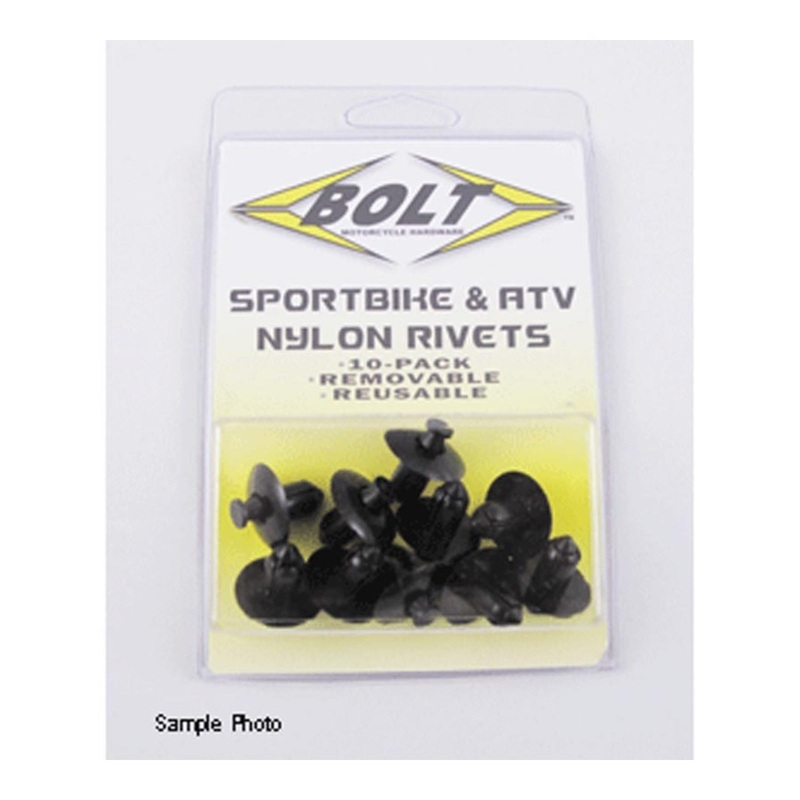 BOLT M8 NYLON PUSH RIVETS – 2005-8SRIV (Pkt of 10)
