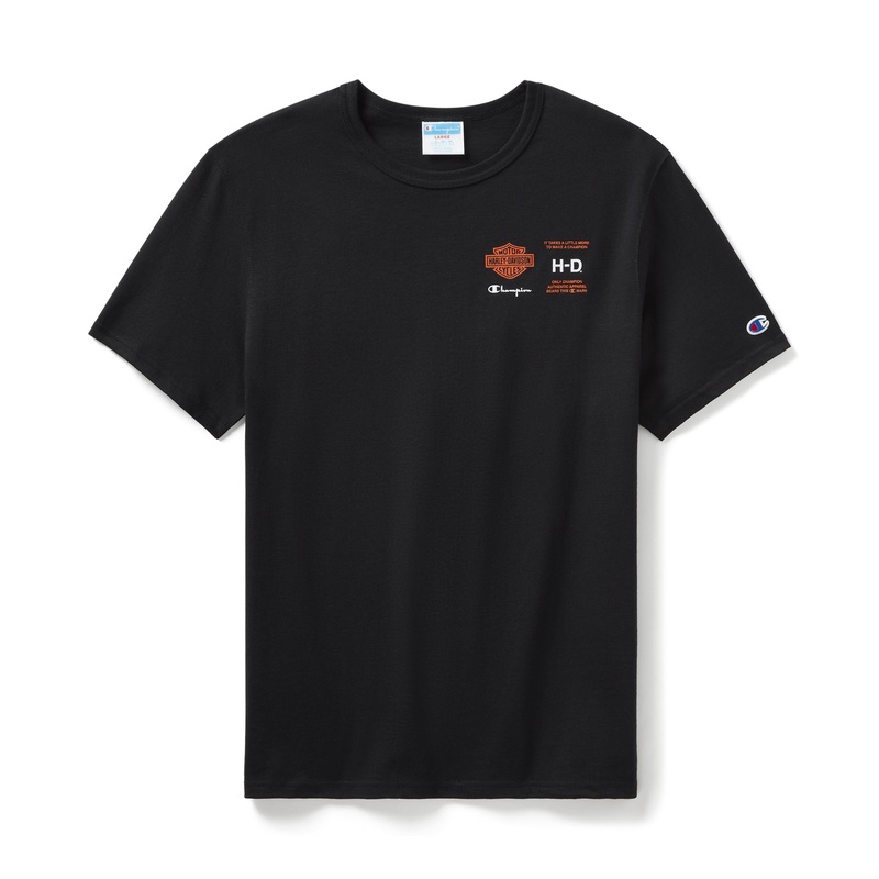Champion x Harley-Davidson Fanatic T-Shirt 96870-24VM – Black & Orange Champion