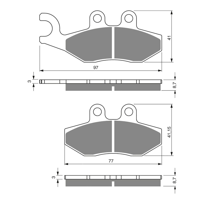 GOLDfren Brake Pads GF293 – S3
